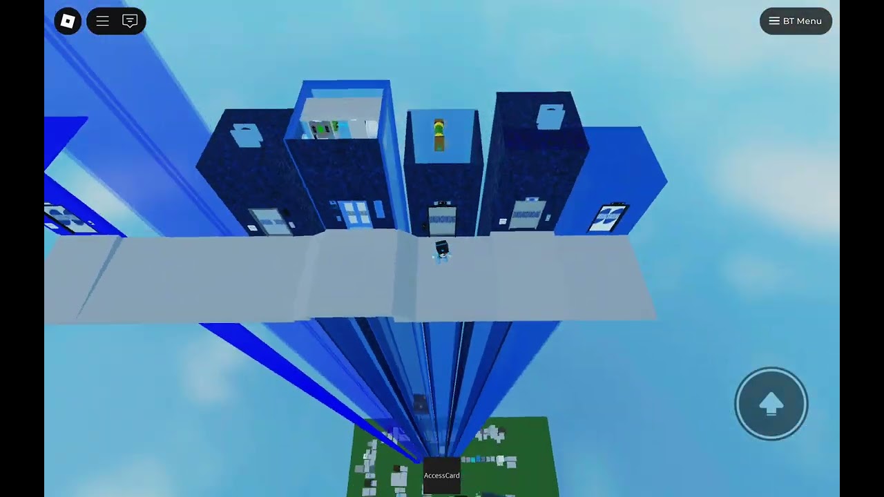 Riding SAMSUNG elevators in roblox!