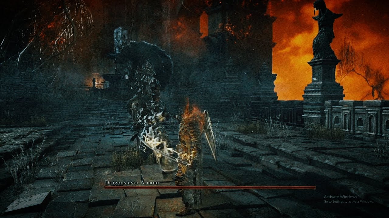 Dark Souls 3 - Defeating Dragonslayer Armour on NG+⚡