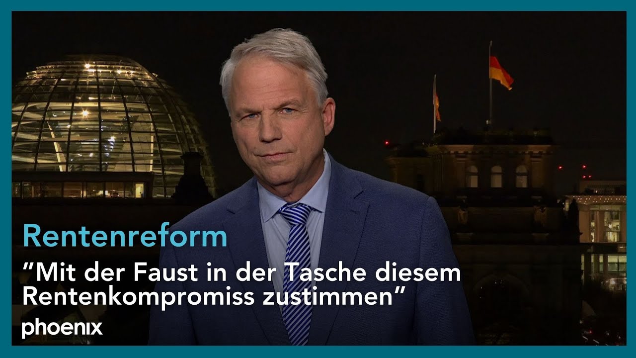 Die aktuelle Entwicklung der Rentenreform mit phoenix-Korrespondent Gerd-Joachim von Fallois