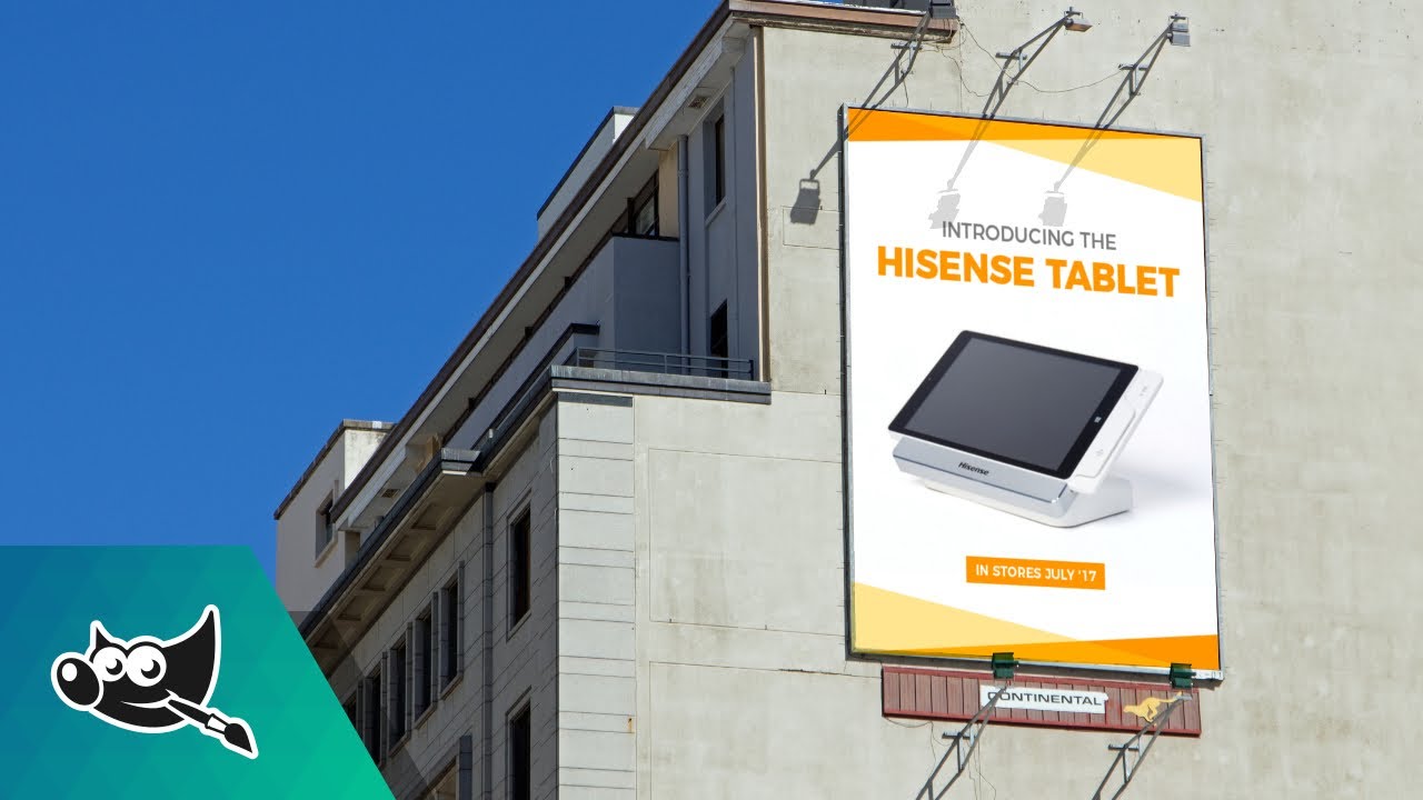 GIMP Tutorial: Billboard Design & Mockup