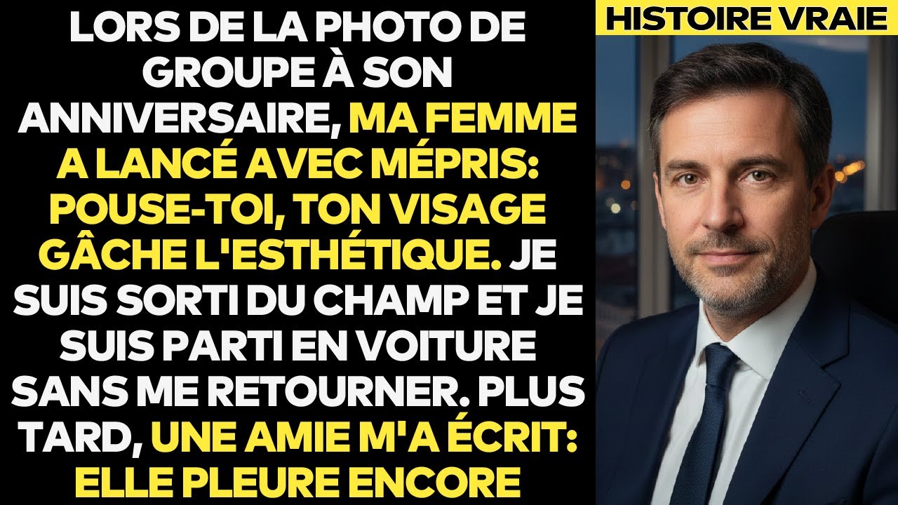 En Pleine Photo De Groupe, Ma Femme A Dit: Pousse-Toi, Tu Gâches Le Cliché
