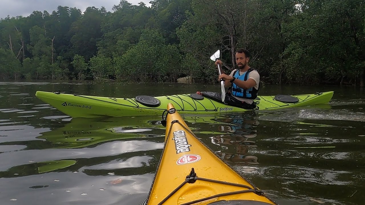 Sea Emotion 505 sea kayak - taking it for a test spin