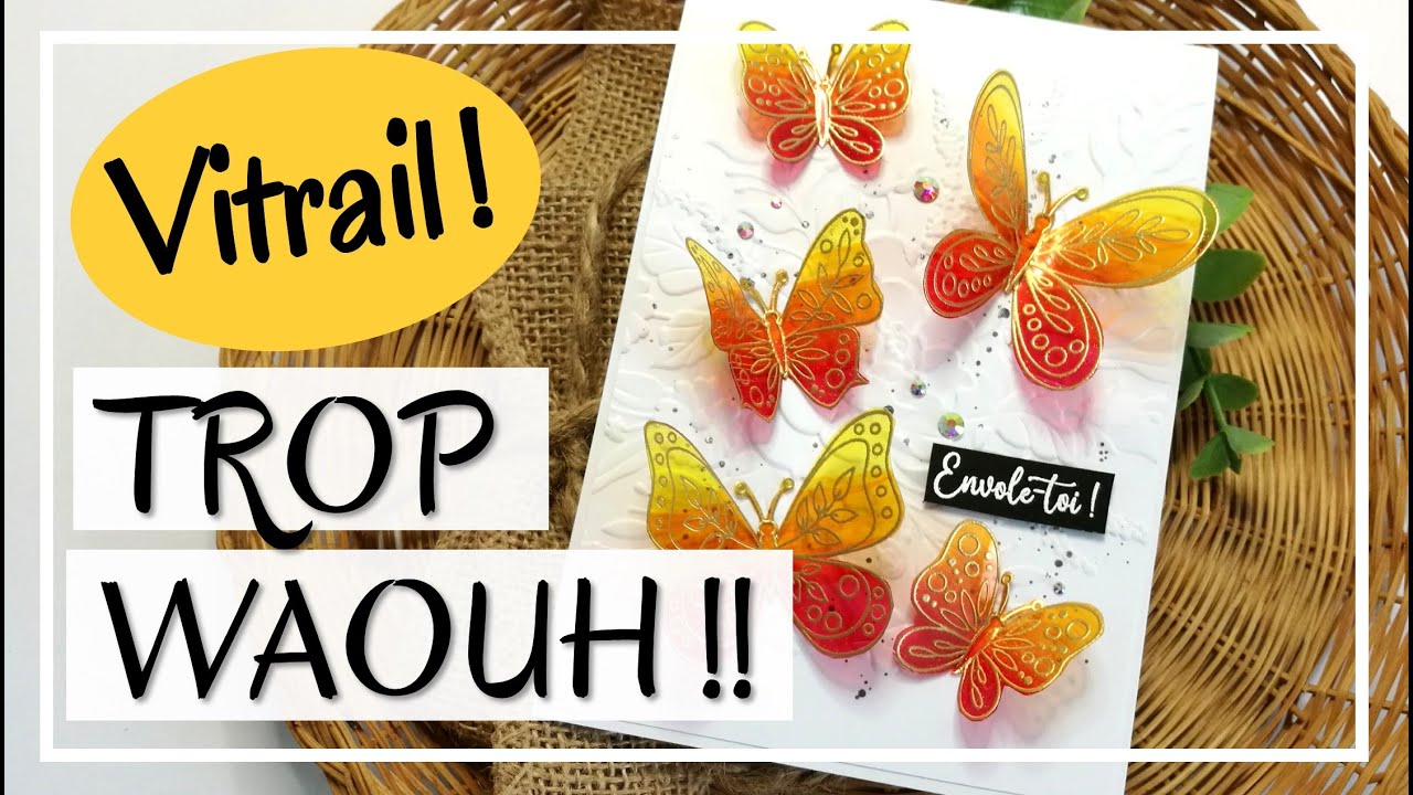 SUR DU TRANSPARENT ?! C'est FACILE et ULTRA BEAU !!! Tuto Carterie DIY Scrapbooking