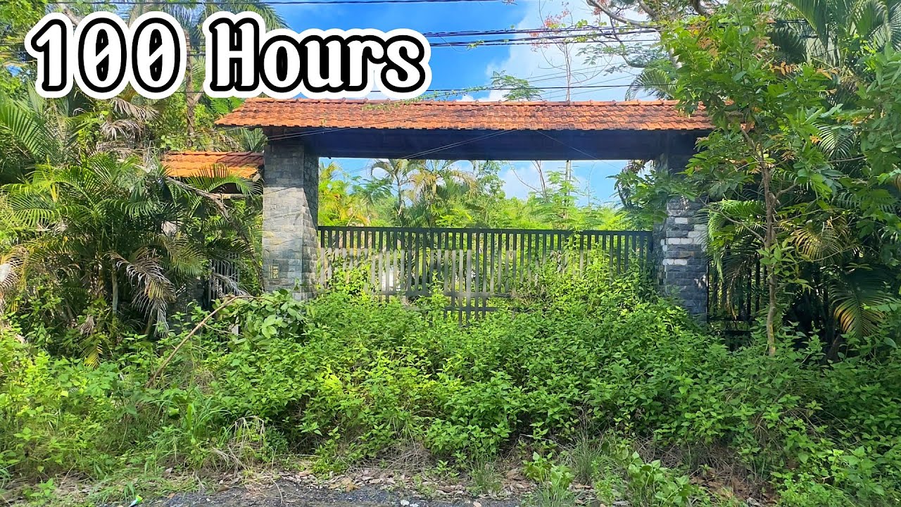 Full Clip 100 Hours To Revive A Forgotten Mansion Satisfying In 70 Minutes Fast Forward