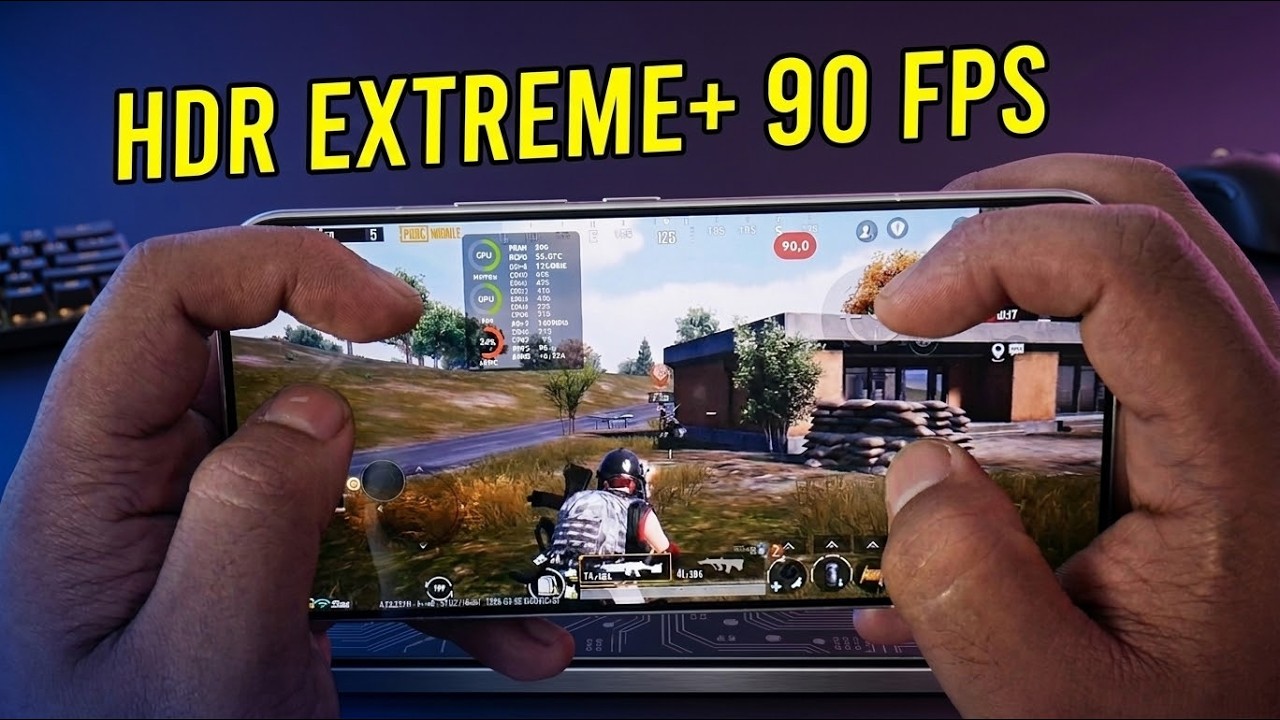POCO F8 Ultra Gaming Test PUBG Mobile HDR Extreme+ 90 FPS Makin Panas ?
