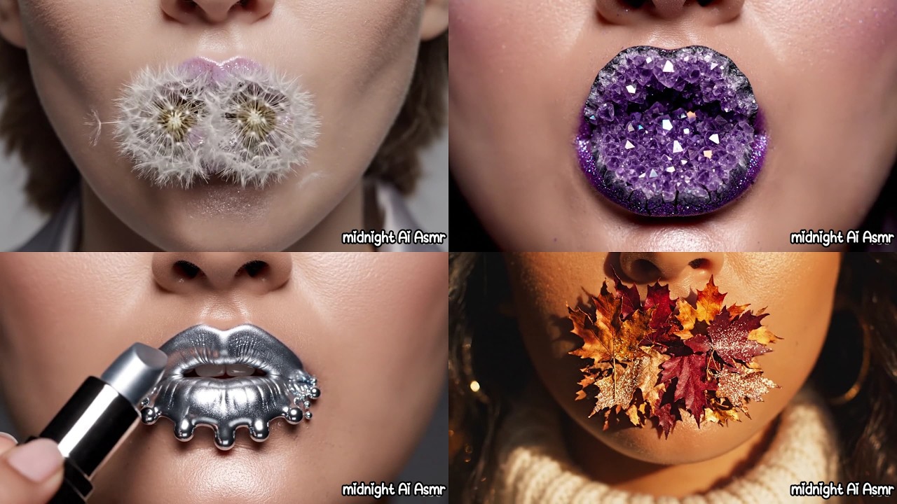 These Stunning Lip Art Designs That Will Truly Leave You Speechless Melting Gem-Feather