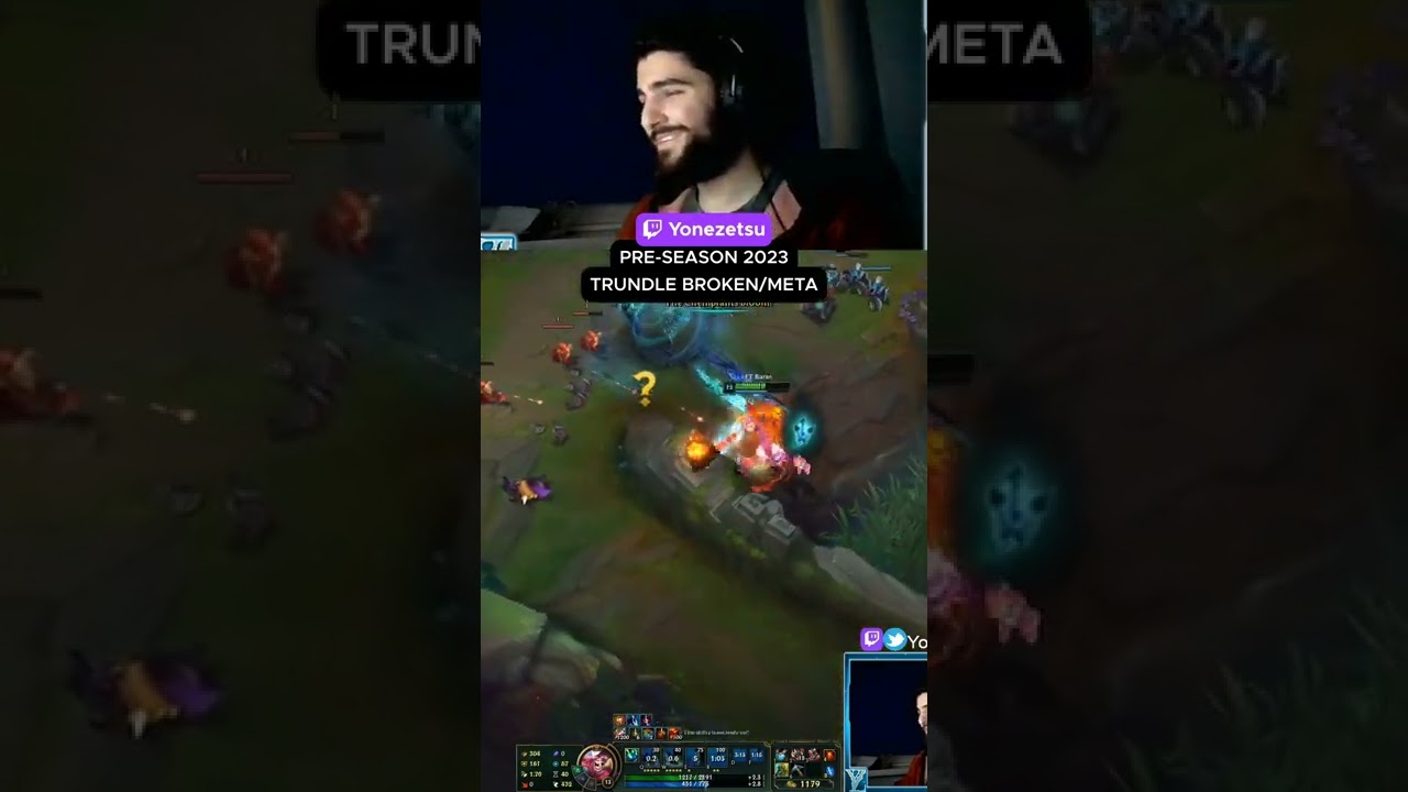 New pre-season trundle BROKEN!!! #gaming #shorts #leagueoflegends #clips #lol