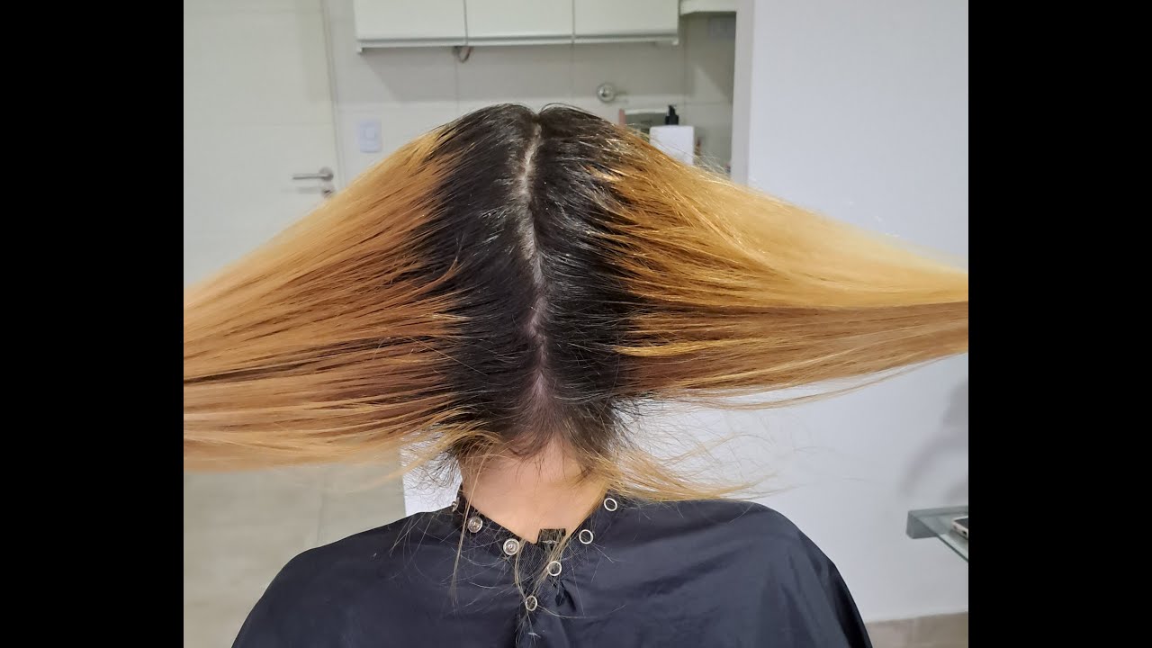 Quitar naranjas con una buena decoloracion usando tecnica cardado y tecnica sin cardar