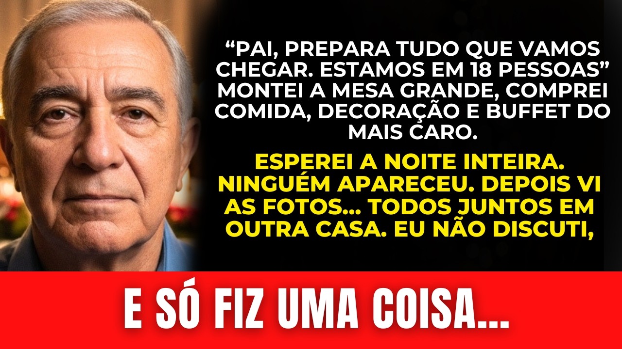 Preparei Uma Ceia De Natal Para Toda Minha Família, Mas Ninguém Apareceu e Me Deixaram Sozinho…