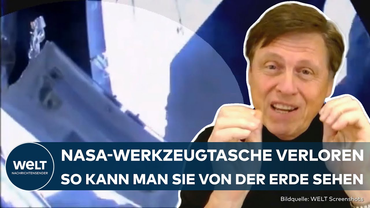 UPSI! AUF ISS: Ausnahmeerscheinung im All! Werkzeugtasche der Nasa ist von der Erde aus sichtbar