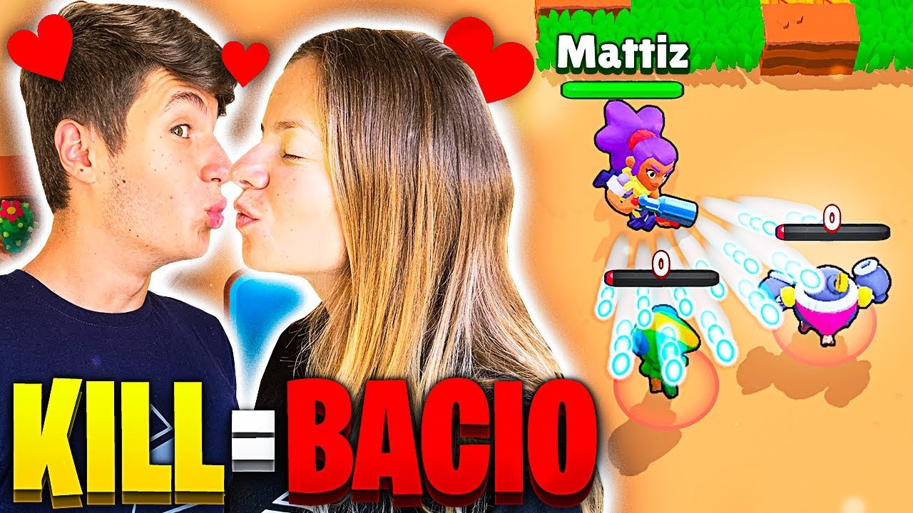 1 KILL = 1 KISS with MY GIRLFRIEND - BRAWL STARS CHALLENGE!!😘