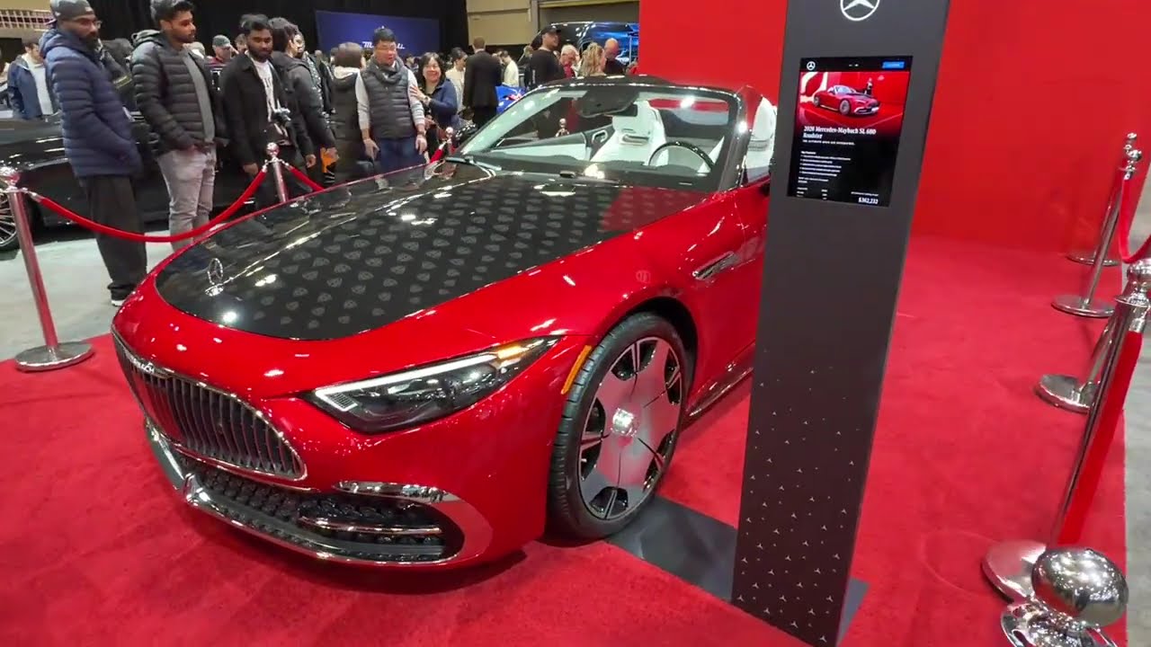 Stunning Red Maybach Convertible at the 2026 Canadian International AutoShow