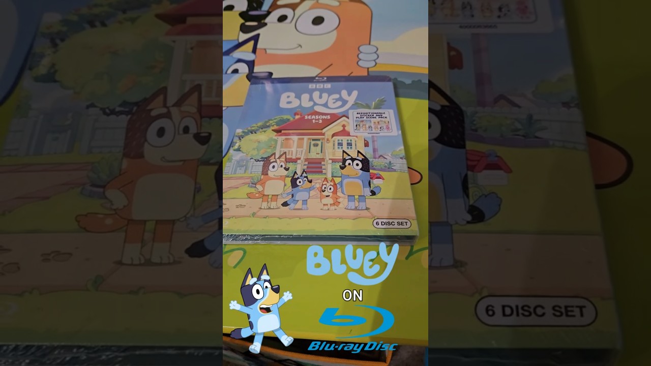 Bluey got a Blu-ray release! #bluey #blueyheeler #bluray