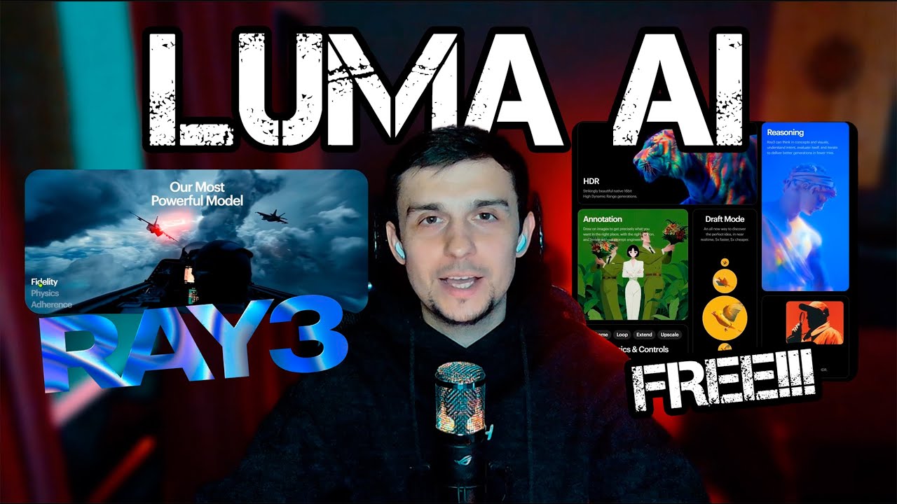 Ray 3 Luma AI &mdash; революция в генеративном видео (HDR, физика, AI-реализм, редактирование и скорость)