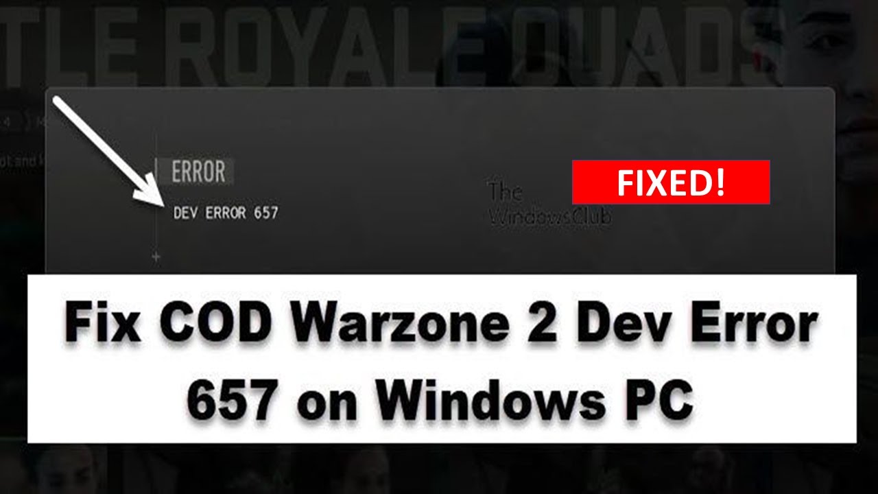 Fix COD Warzone 2 Dev Error 657 On Windows PC Laptop