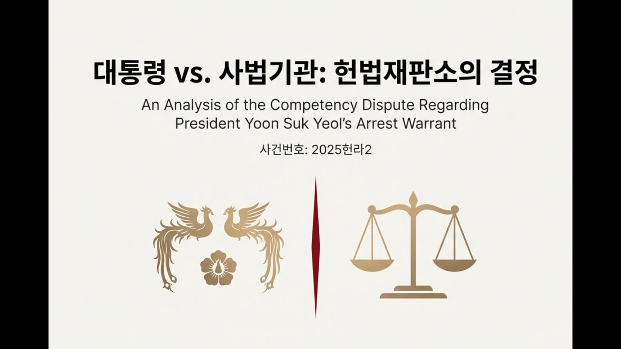 [최신판례] 대통령 대 사법부  헌법적 대결 #권한쟁의 #각하 #공수처장 #영장발부 #계엄선포권 #권한침해 #적법요건 #비상계획관 #가산학원