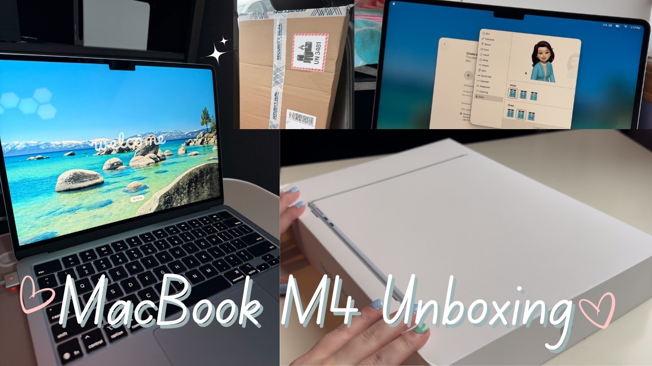 Macbook M4 Sky Blue Unboxing! 💻🩵☁️