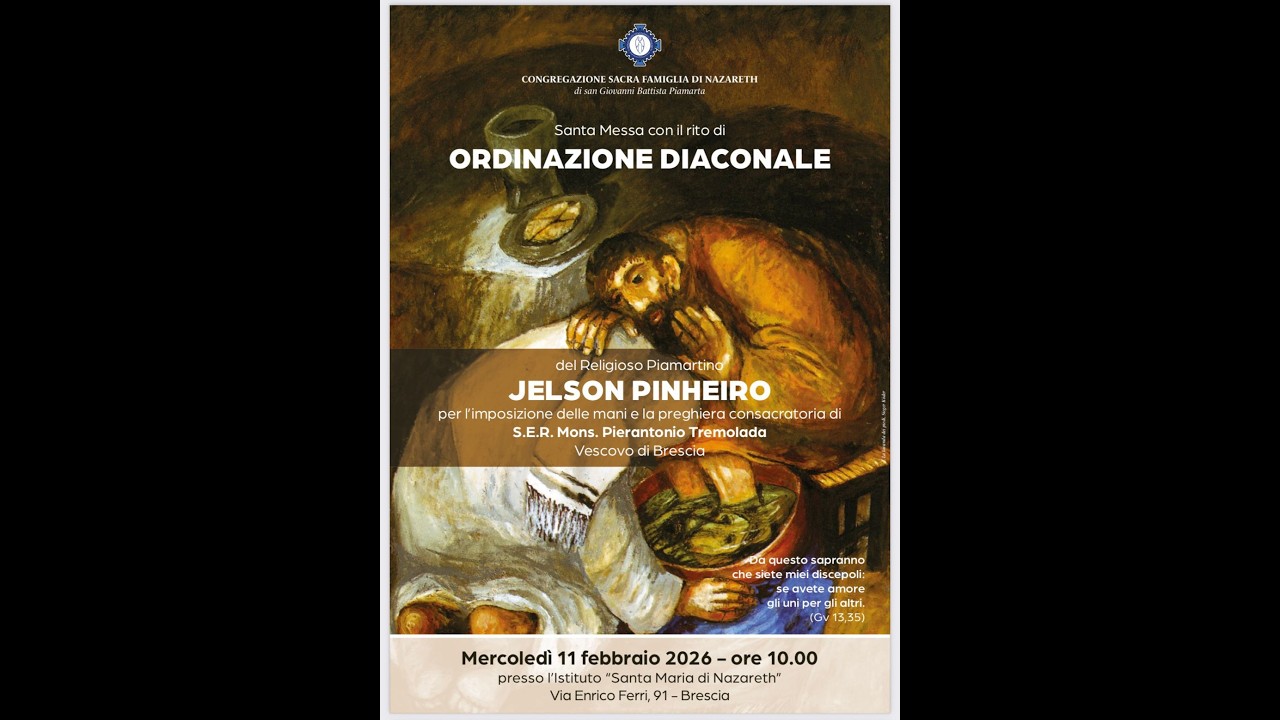 Ordinazione diaconale di Jelson Pinheiro presieduta da S.E.R Mons. Pierantonio Tremolada