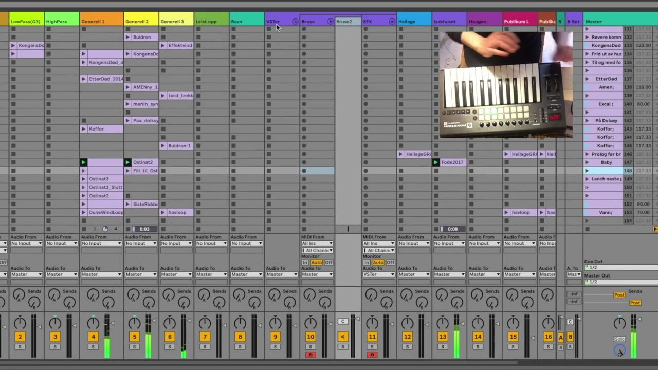 Using Ableton LIVE as an orchestra for an outdoor play