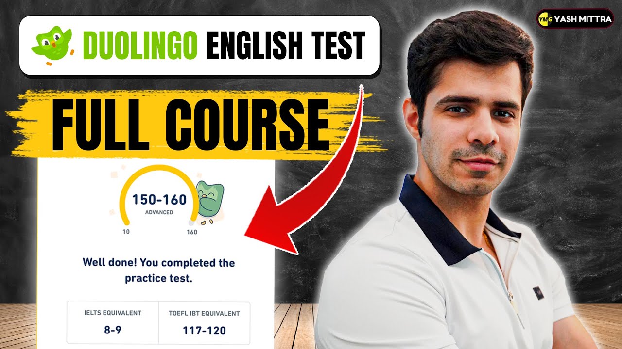DUOLINGO ENGLISH TEST FULL COURSE IN 1 HOUR (2026)