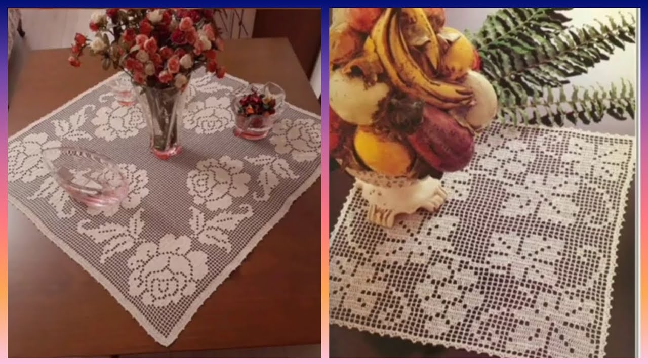 Wonderful and Beautiful type of Crochet table runner ideas #crochet #handmade #trending 