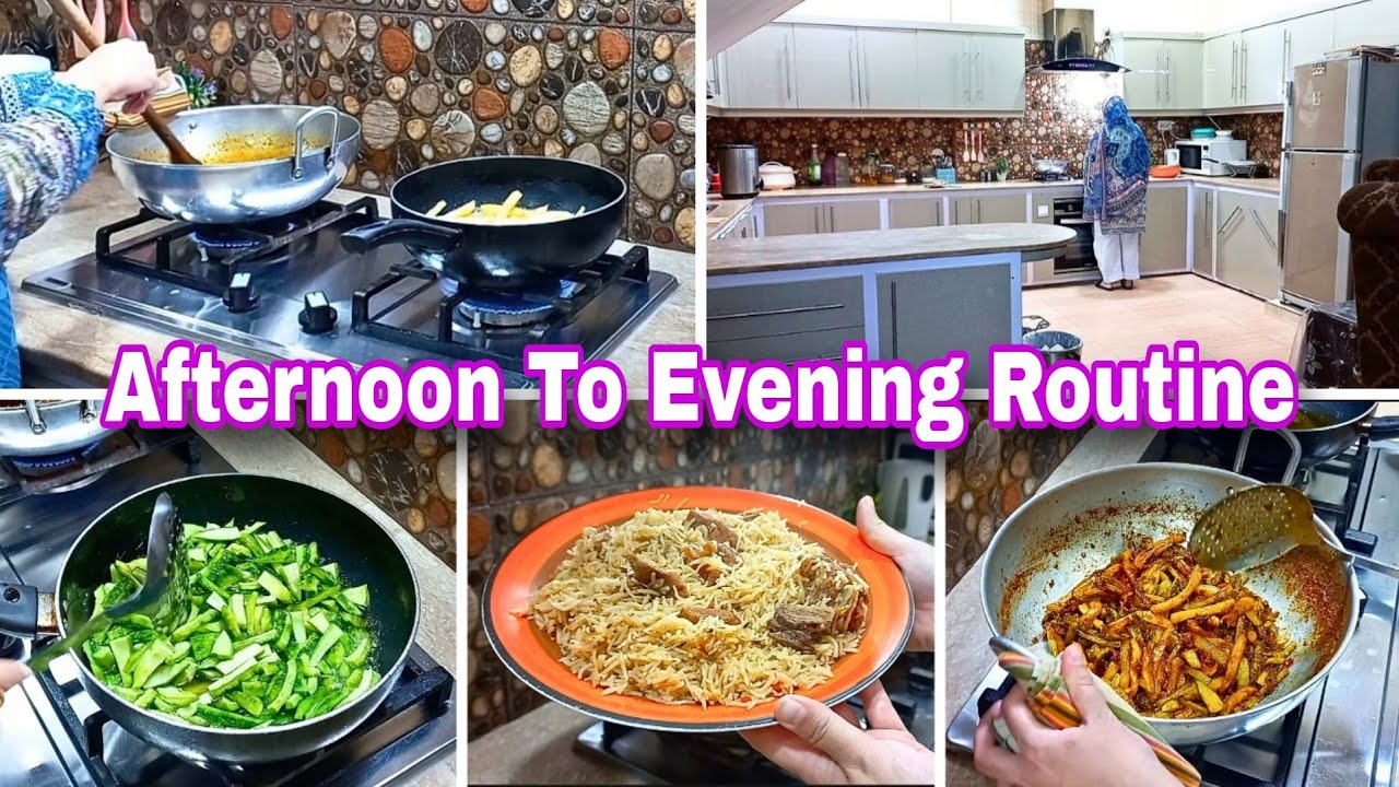 Mom Afternoon To Evening Routine In Pakistan | Aloo Karelay Ki Sabzi | Beef Yukhni Pulao Recipe