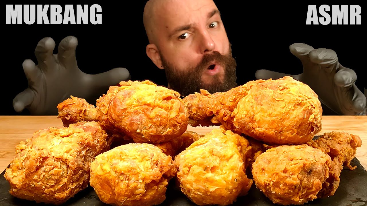 EXTREME CRISPY CHICKEN ASMR MUKBANG EATING SOUNDS (No Talking) #RAGNAROKASMR
