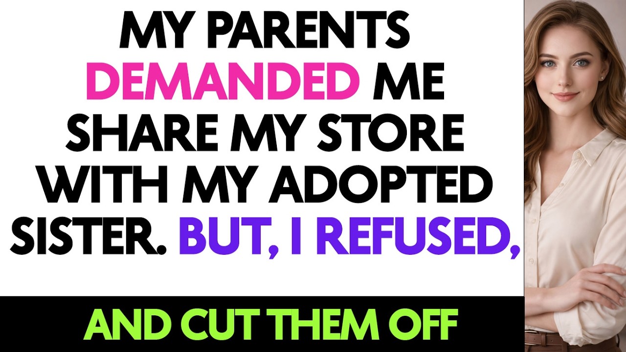 My Parents Demanded Me Share My Store With My Adopted Sister. But, I Refused, And Cut Them Off