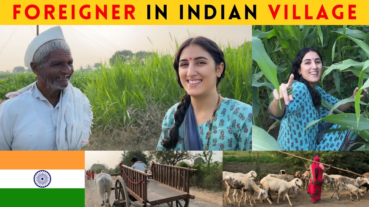 Foreigner in an Indian Village | Indian Persian Couple