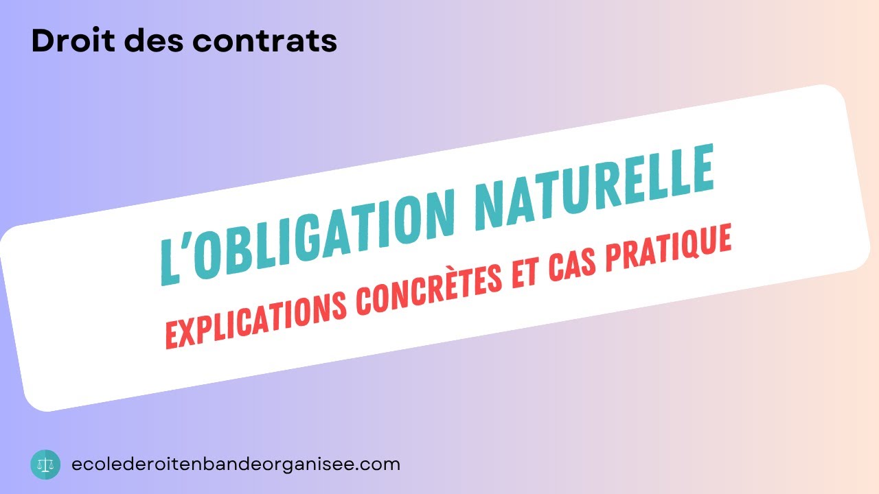 Obligation naturelle