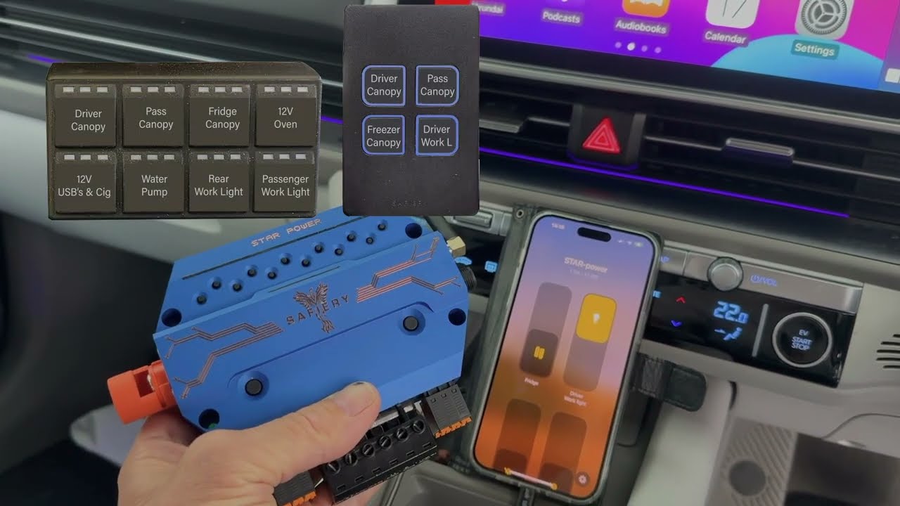 STAR-power Digital Switching runs on Smartphone App NO Internet; then Car Play and Android Auto