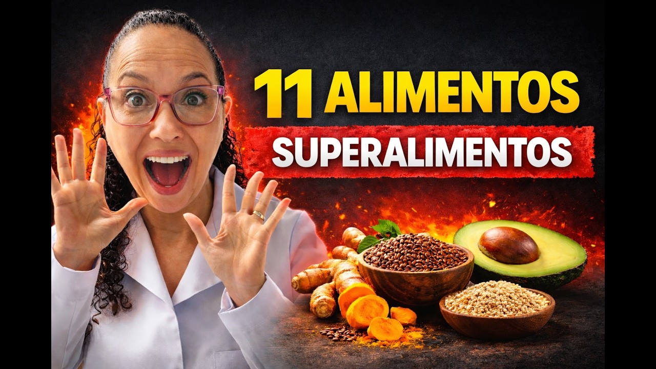 11 SUPERALIMENTOS para DESINCHAR e Aliviar a MENOPAUSA (Como Usar)