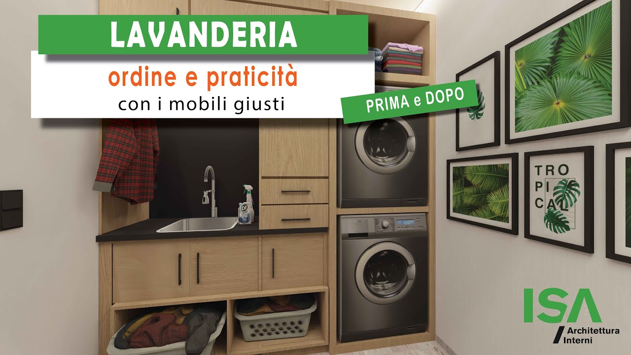 #61 Tanto ORDINE in LAVANDERIA. Mobili giusti  e idee geniali che sfruttano lo spazio al centimetro