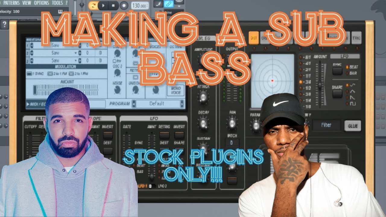 How To Make A Bryson Tiller/Drake Bass (Moog Bass) with STOCK PLUGINS ONLY in FL Studio