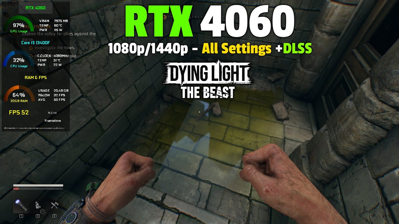 Dying Light: The Beast on RTX 4060 - 1080p - All Settings Tested +DLSS 4 and Multi Frame Gen!