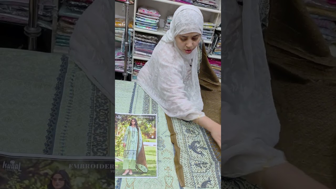 👌Pakistani style😍 embroidered daily wear lawn cotton suits order no. 9818107317