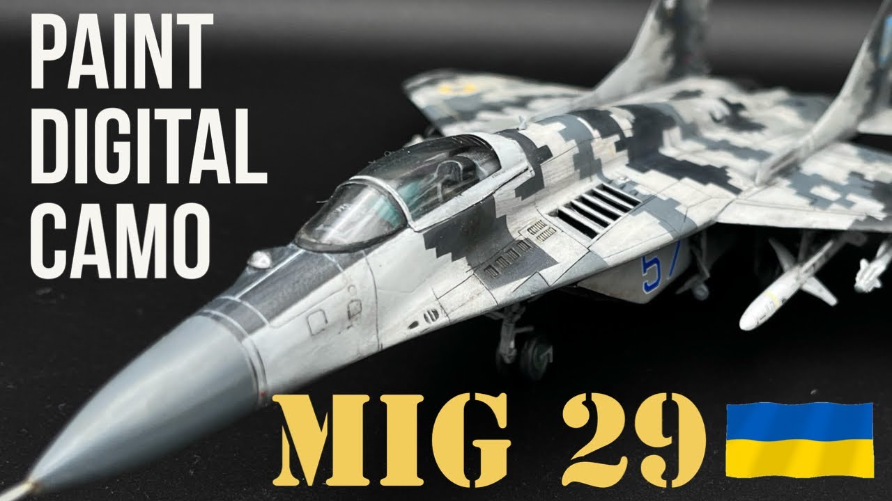 Paint Digital Camouflage #MIG29 #ukraine #modelaircraft