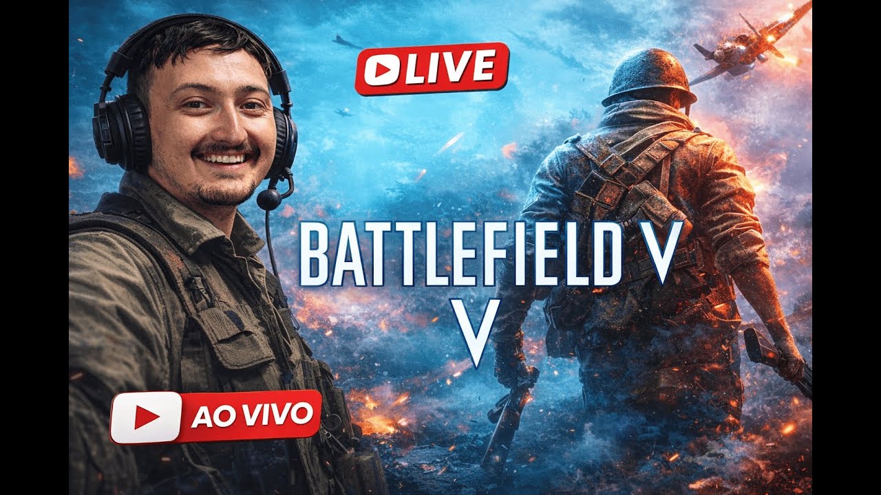 SÓ SNIPADA - BATTLEFIELD V  -  VAM PRA🔴🔴LIVE🔴🔴