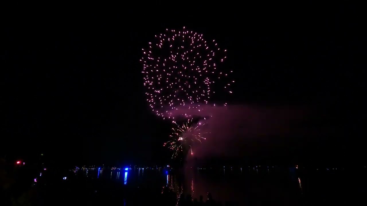 Essen 90 Jahre Baldeneysee 19.08.23 Feuerwerk 4K
