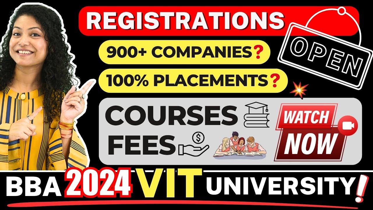 🔥VIT BBA 2024 Forms Out! VIT Admission, 100% Scholarship, 900+ Companies, Fees #bbaadmissions #viral