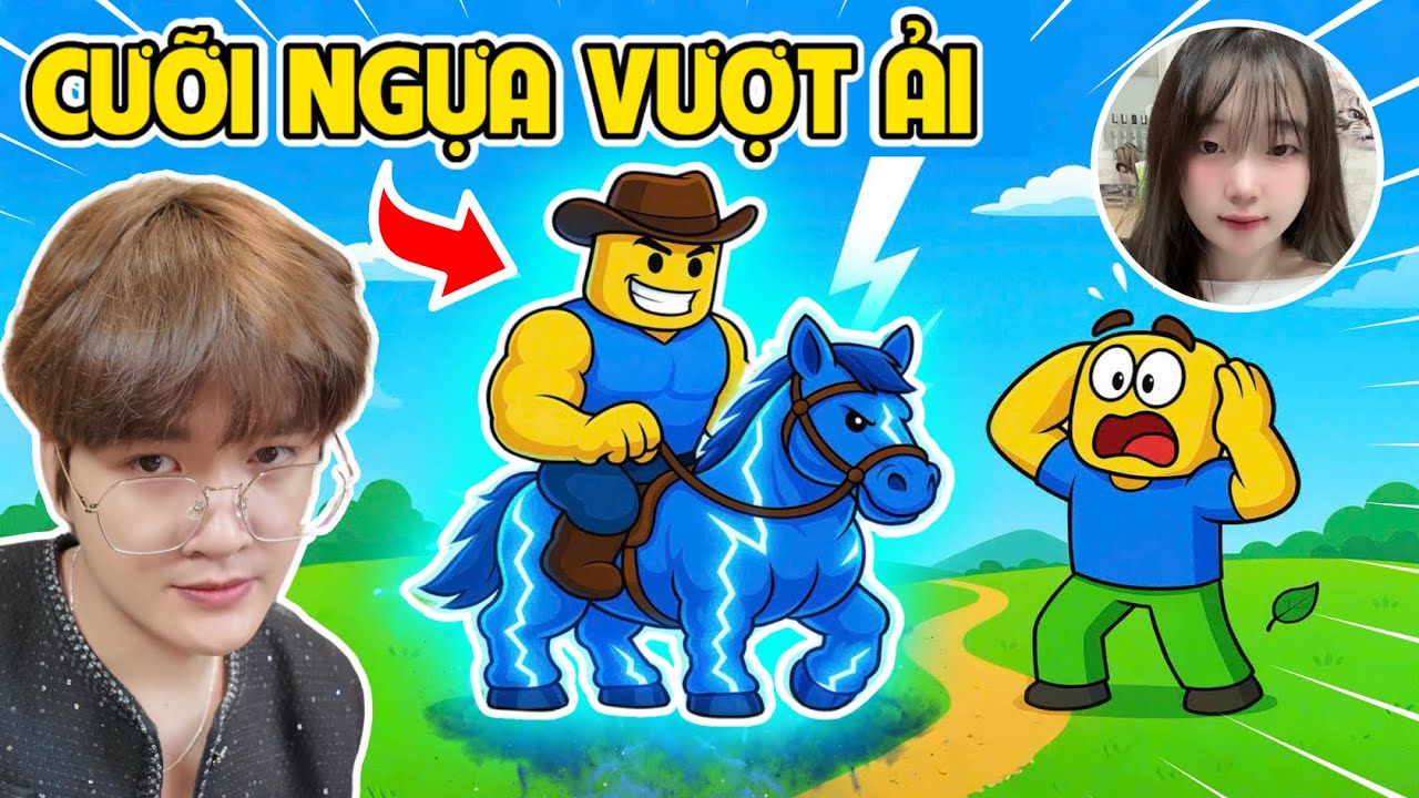 BEDY VÀ MEO CƯỠI NGỰA VƯỢT QUA SƯỜN NÚI NGUY HIỂM VÀ CÁI KẾT | ROBLOX
