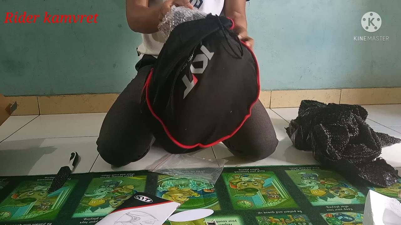 UNBOXING HELM KYT TT COURSE BLACK MATT || HELM FULL FACE KYT TT COURSE BLACK MATT (HITAM DOF)