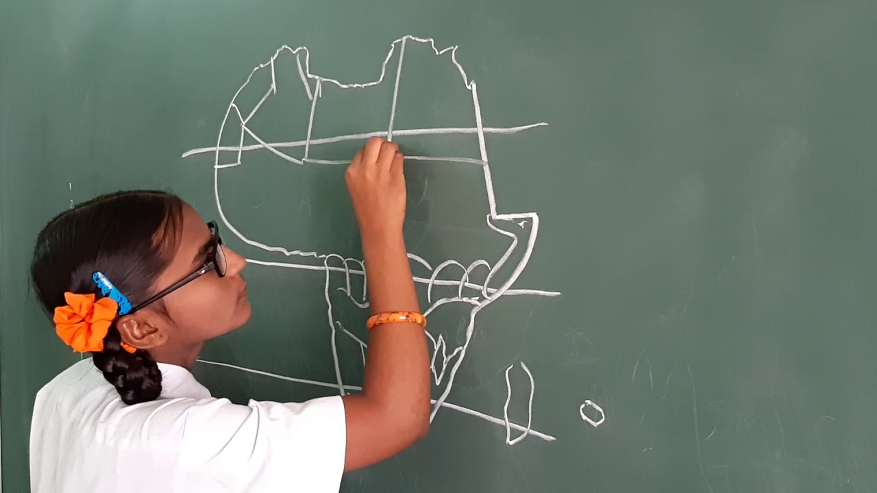Africa Map drawing and location of all 50 countries
