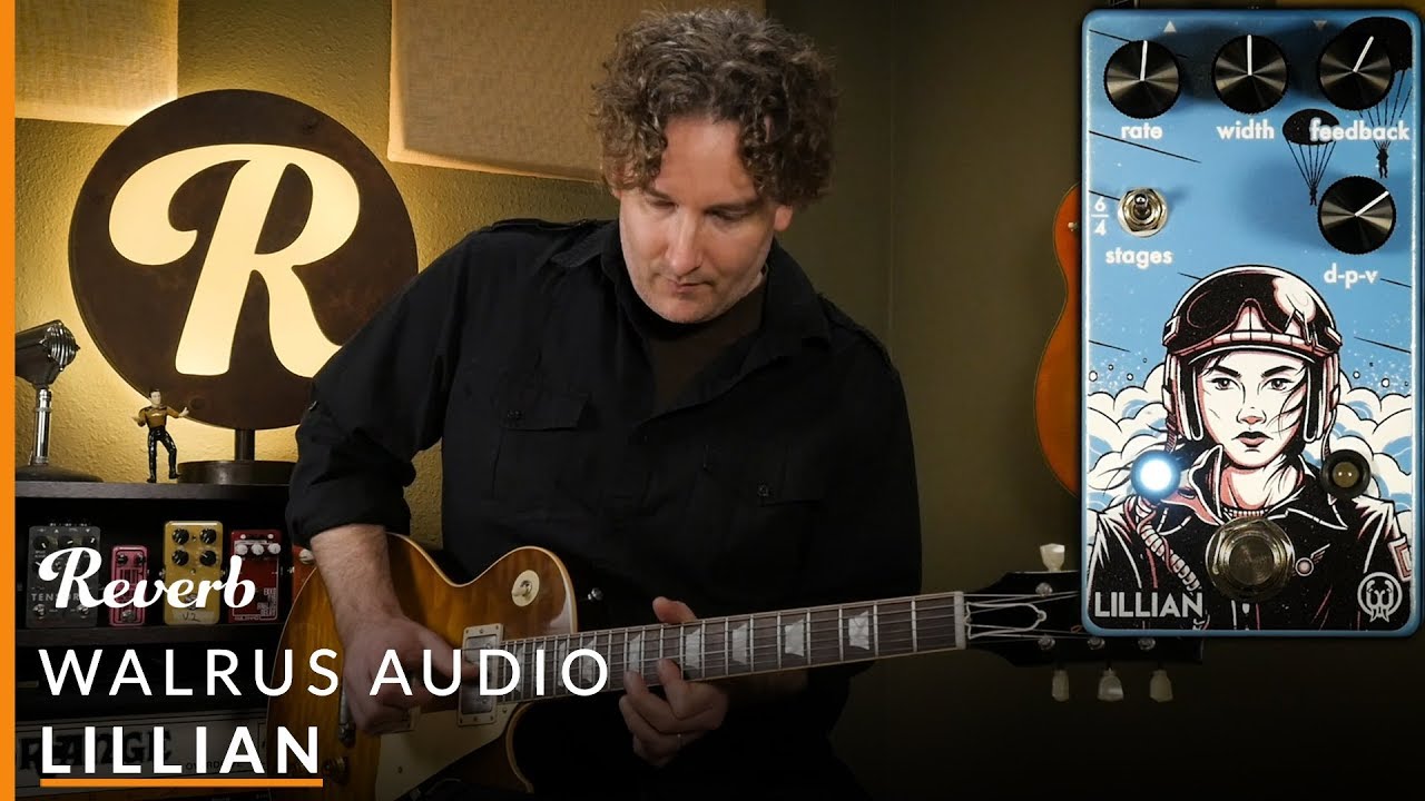 Walrus Audio Lillian 4- или 6-ступенчатый фазер | Демонстрация отчета о тоне реверберации