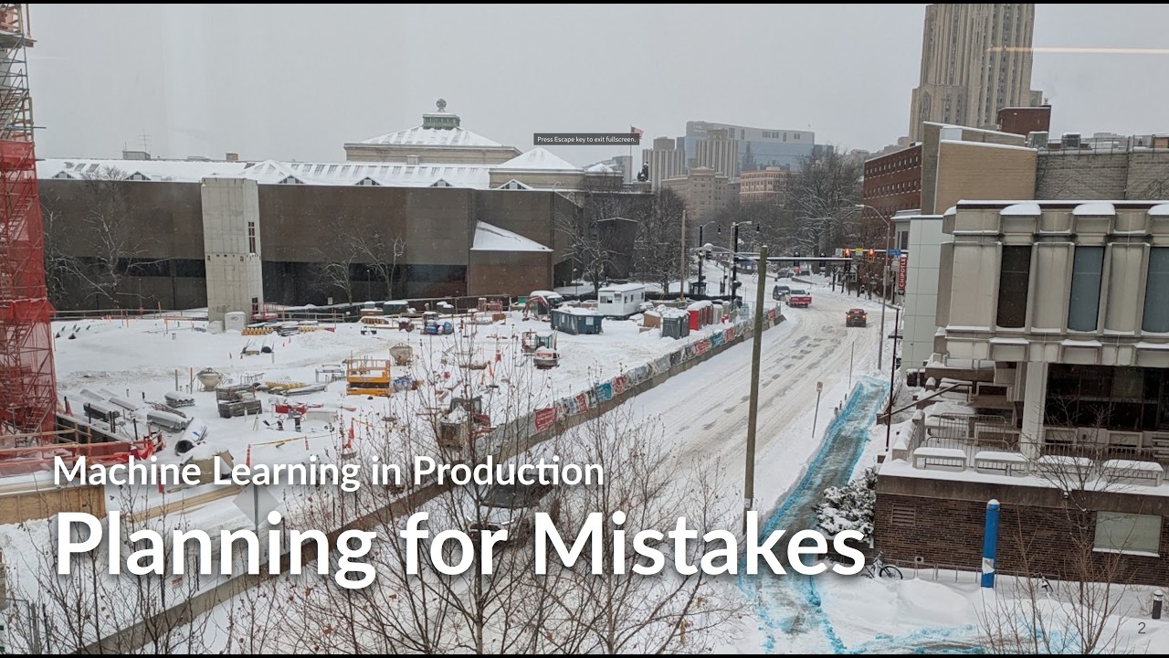 Planning for Mistakes -- ML in Production Course @ CMU -- Lecture 4