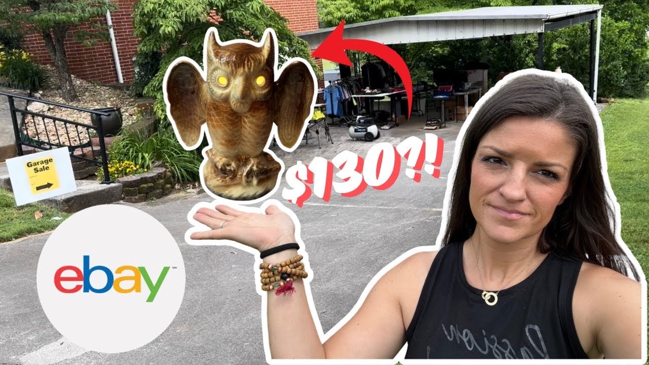 🤯Rare Vintage Lamp Found in Box After 50 Years! - Ebay Reseller Yard Sale With Me