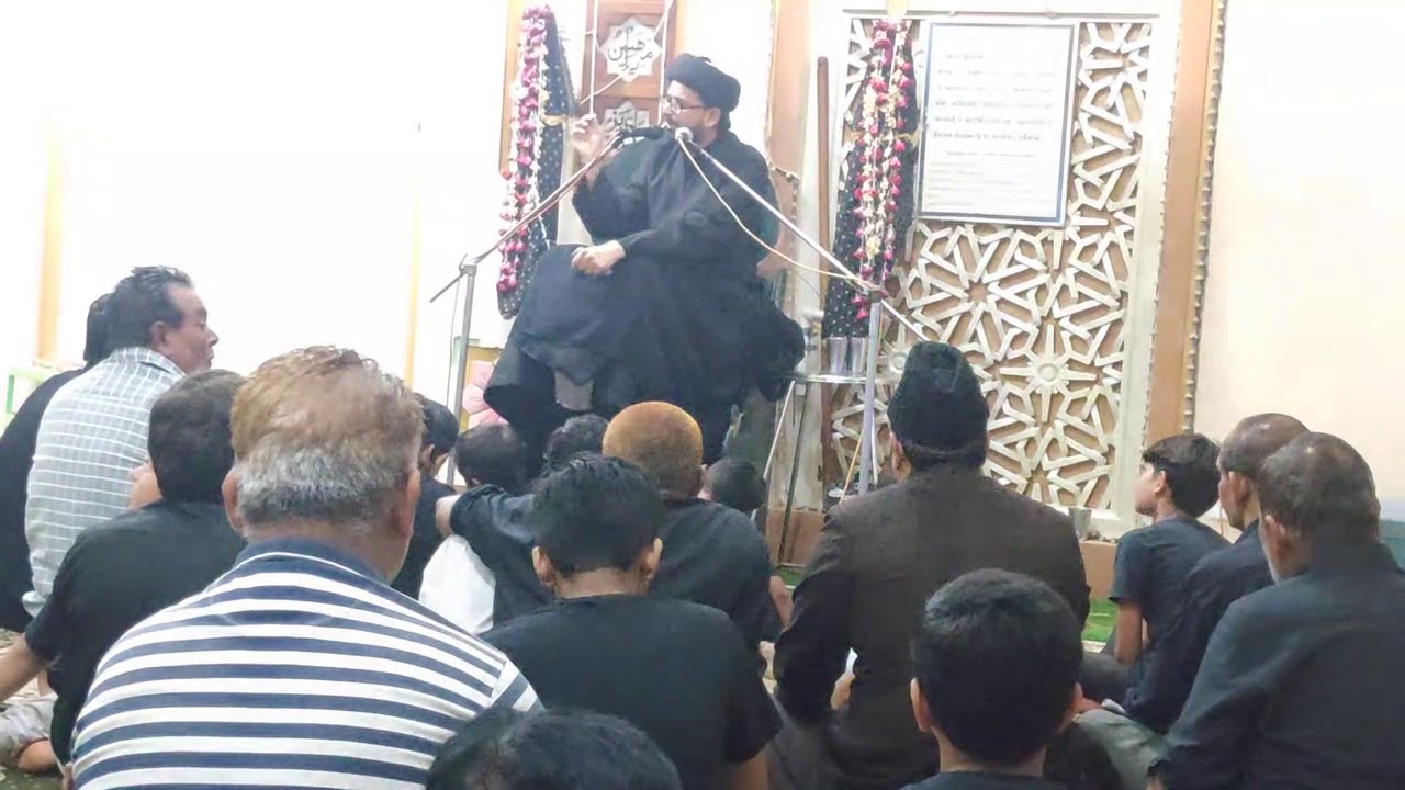 7th Moharram(2019) Majlis (topic:-behtarin ideal zate Mohammed S.a.w.) by.moulana Zamir husain saheb