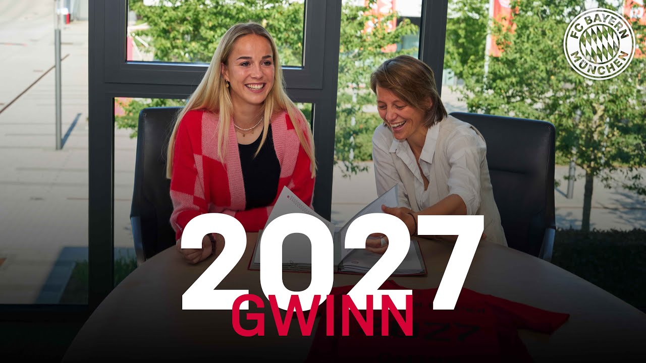 Bis 2027 ❤️🤍 Giulia Gwinn und FC Bayern verl&auml;ngern Vertrag vorzeitig