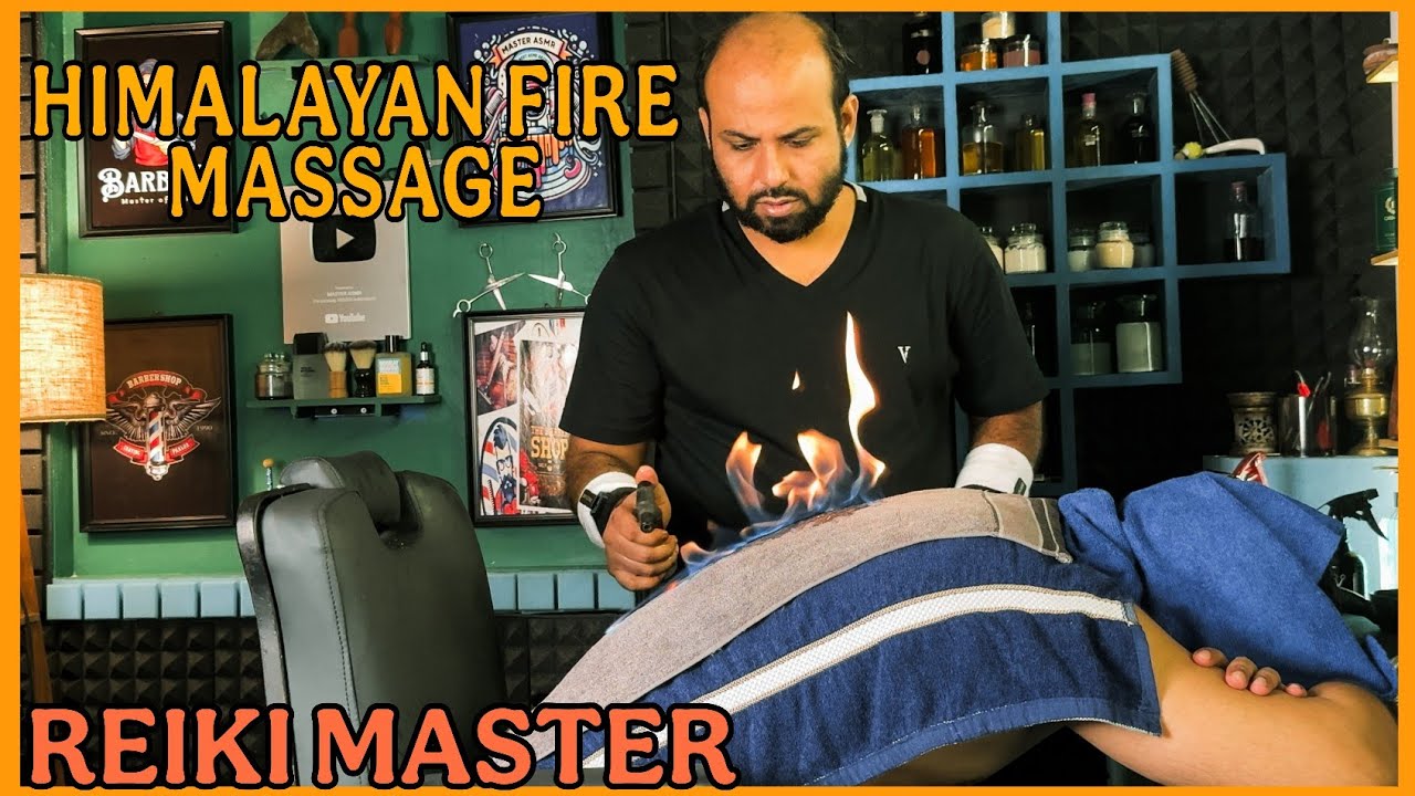 HIMALAYAN Fire 🔥 massage | Deep Tissue Gua-Sha Back massage by REIKI MASTER