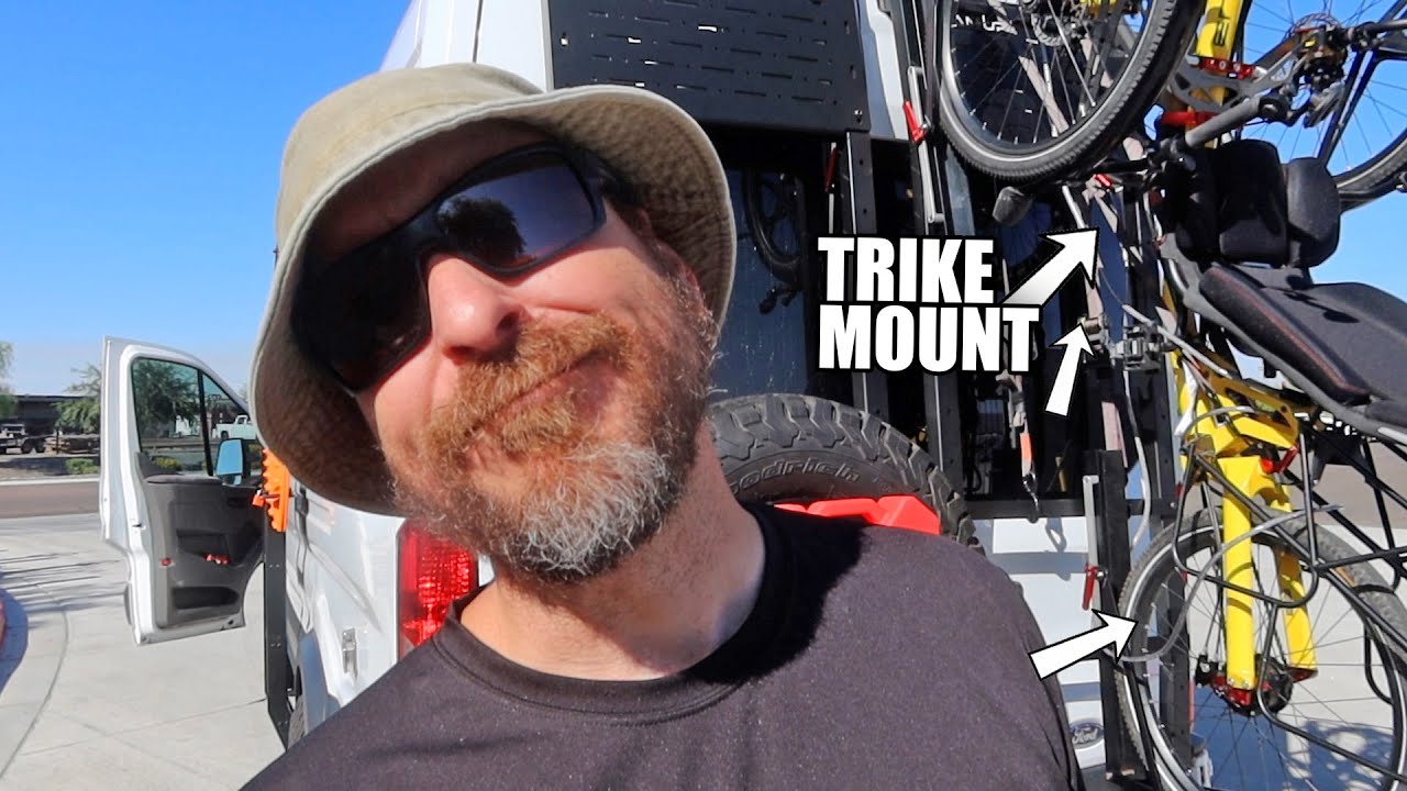 Testing out my new Trike Rack on the Van 2000 miles!